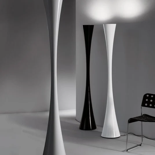 Martinelli Luce Biconica Lámpara de pie LED 180 cm blanca