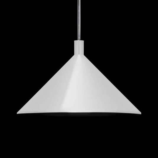Martinelli Luce Cono lámpara colgante blanco Ø45cm