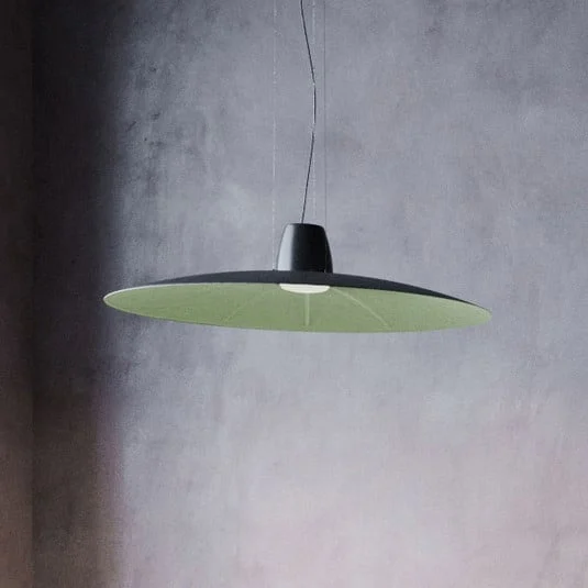 Martinelli Luce Lent lámpara colgante LED, verde