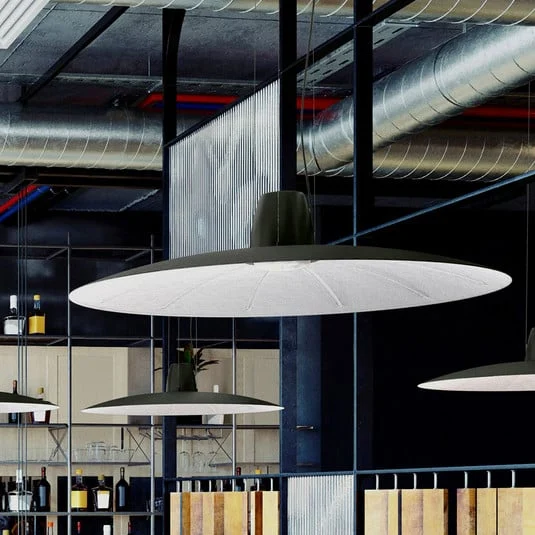 Martinelli Luce Lent lámpara colgante LED, gris