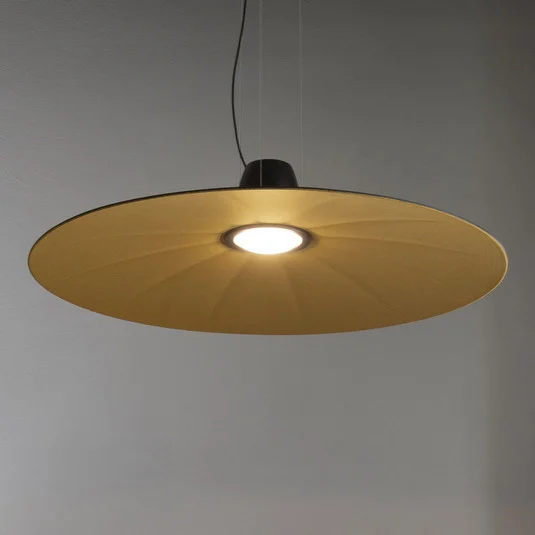 Martinelli Luce Lent lámpara colgante LED amarilla