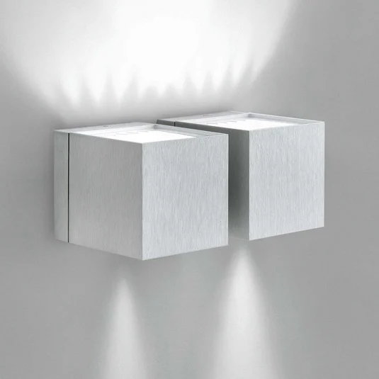 Milan Dau -aplique up/down de aluminio 2 luces