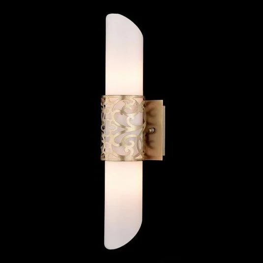 Lámpara de pared de cristal tubular Venera dorado