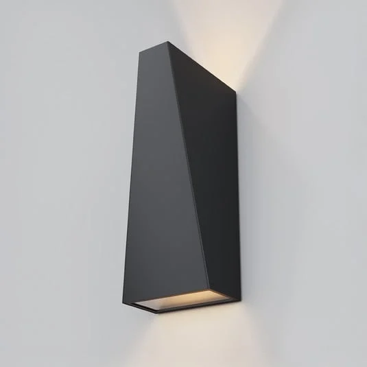 Aplique LED de exterior Times Square negro