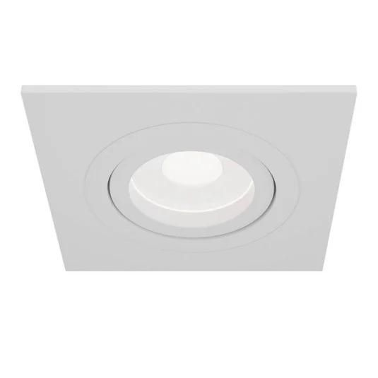 Foco empotrado Atom, GU10, blanco, marco angular