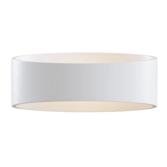 Aplique LED Trame, forma ovalada en blanco