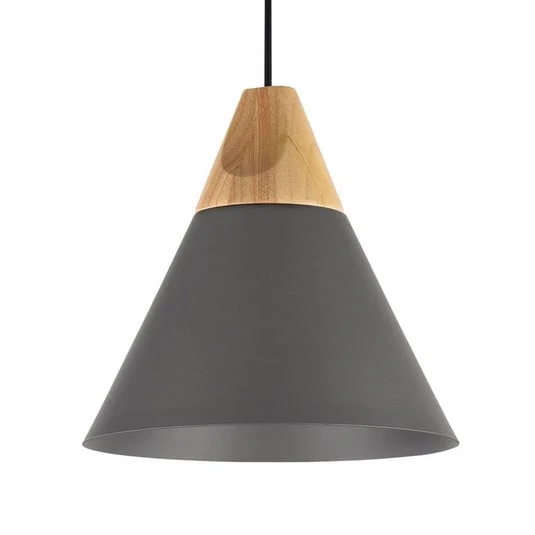 Lámpara colgante Bicones en negro Ø 22cm