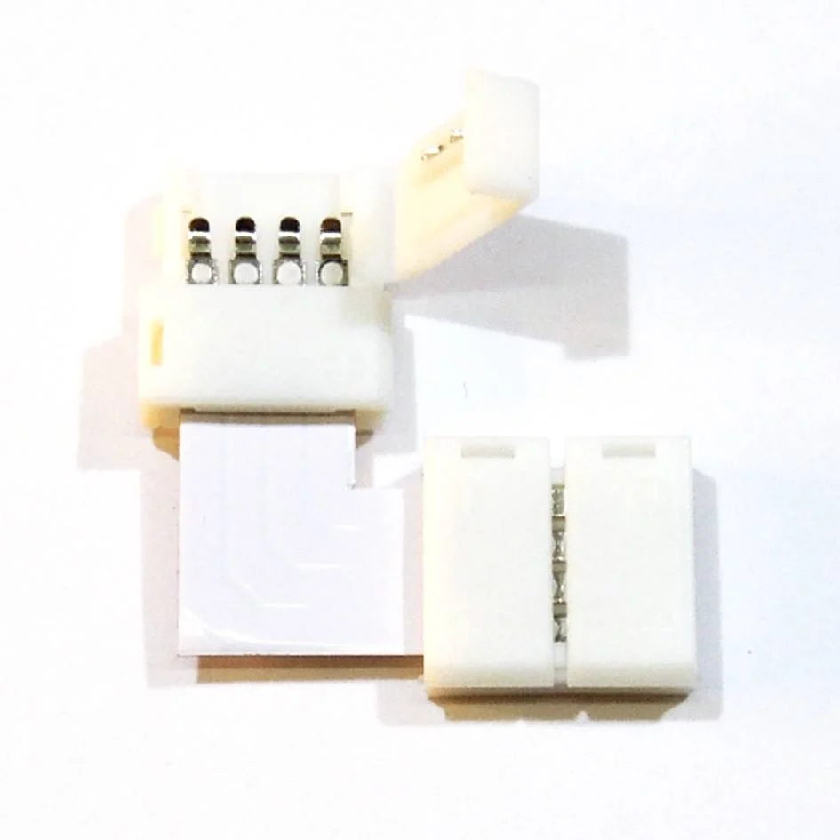 Conector para Tiras LED 12V RGB 10mm para esquinas 90º
