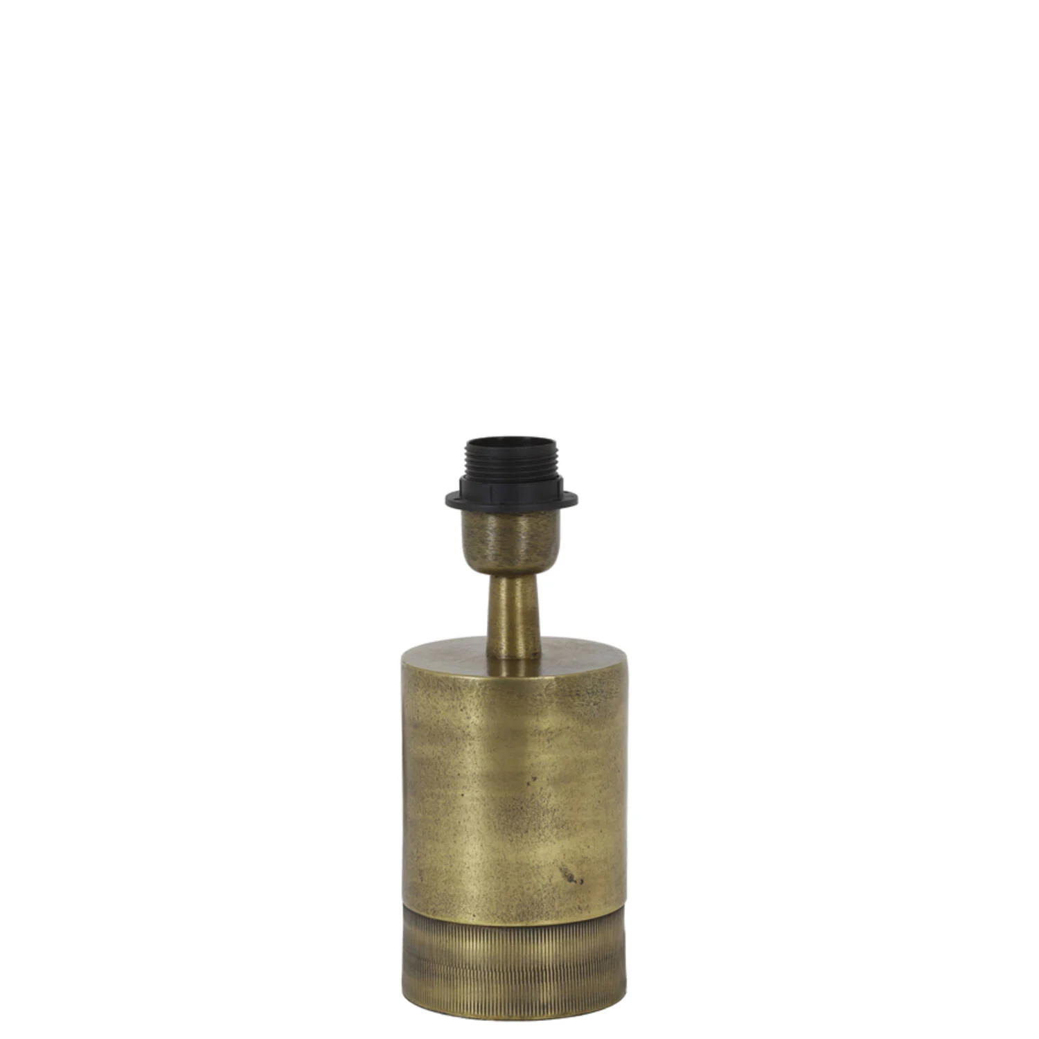 pie de lámpara de bronce en forma de cilindro Light & Living Savi