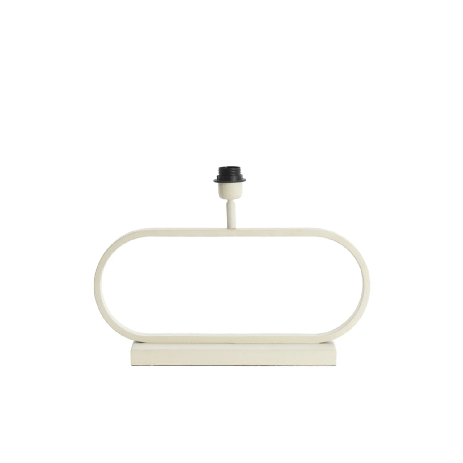 Base de lámpara blanca ovalada Light & Living Jamiro