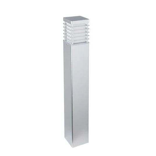 Bolardo luminoso LED Halmstad de 85 cm con soporte de aluminio para suelo de