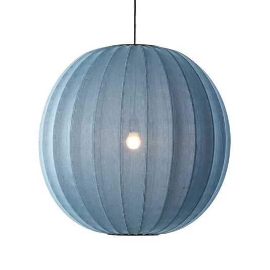 Lámpara colgante Knit-Wit 75 Round Blue Stone - Hecha a mano