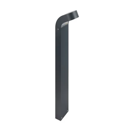 Bolardo luminoso LED Molde, 80 cm, soporte para suelo de hormigón, color