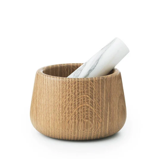 Mortero artesanal & Mazo Blanco - Normann Copenhagen