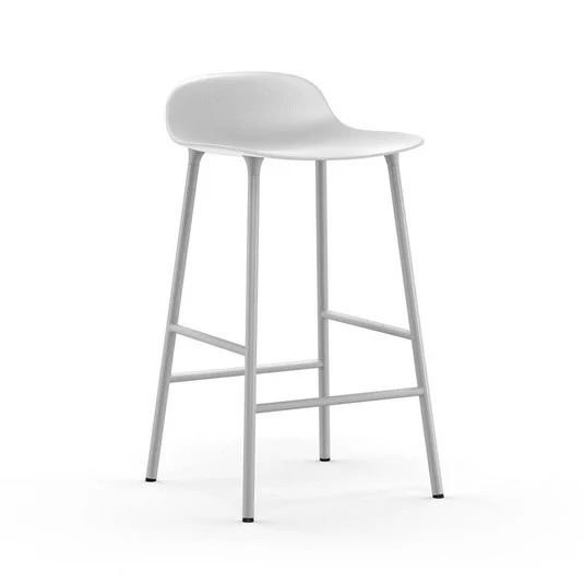 Taburete de bar Form H65 Steel/White - Normann Copenhagen