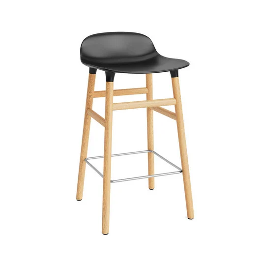 Taburete de bar Form H65 Oak/Black - Normann Copenhagen