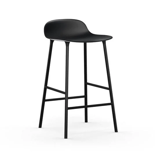 Taburete de bar Form H65 Steel/Black - Normann Copenhagen