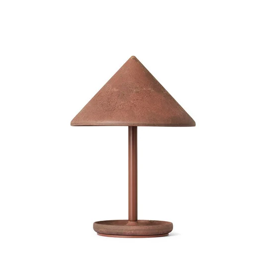 lámpara de mesa Terra Portable Coffee Waste Rust Red - Mater