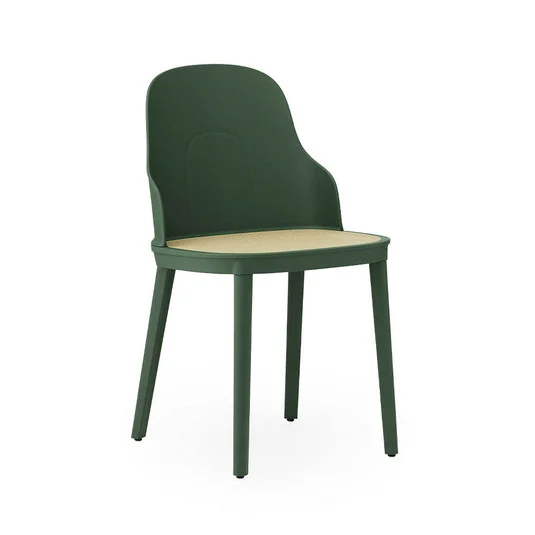 Silla Allez Molded Wicker/PP Park Green - Normann Copenhagen