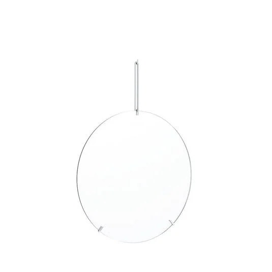 Espejo de pared Ø50 Acero inoxidable - Moebe