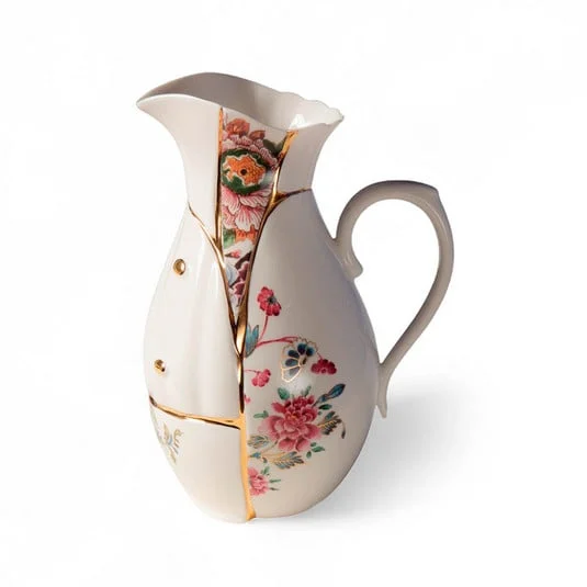 Jarra/decantador Kintsugi dorado/multicolor - SELETTI