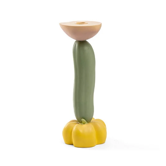 Portavelas multicolor Vitamin Cucumber - SELETTI