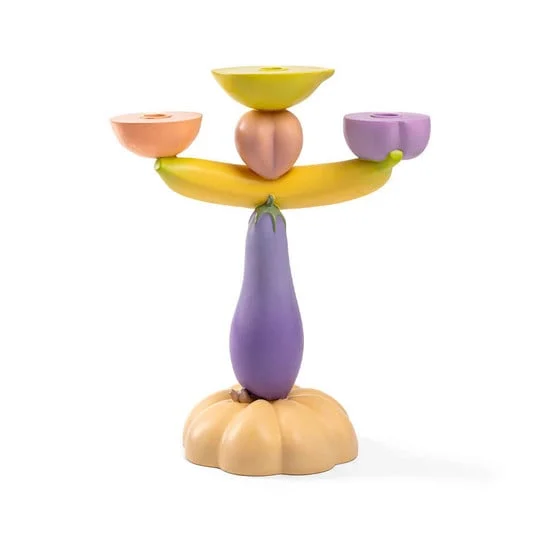 Portavelas Vitamin aubergine Multi - SELETTI