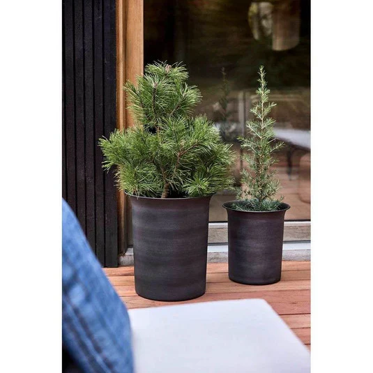 Iri Maceta Set de 2 Piedra - OYOY Living Design