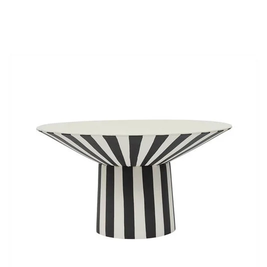 Centro de mesa Toppu blanco brillante/negro - OYOY Living Design