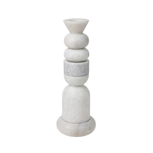 Stone Stacking Portavelas White - Tom Dixon