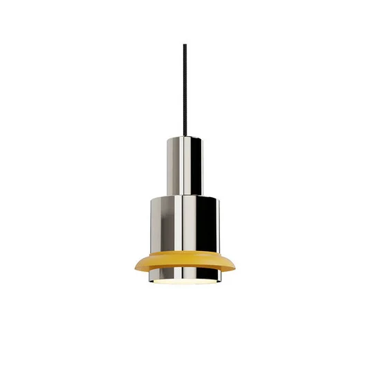 Chaumont Lámpara Colgante Ø15xH22 Nickel/Yellow - DCW