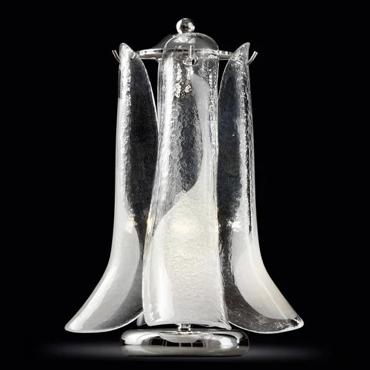 Lámpara de mesa Tulipani con vidrio Murano