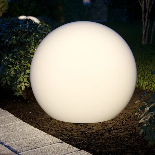 Lámpara globo Cumulus L, Ø 60 cm, blanca, plástico, IP44, E27