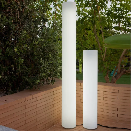 Bolardo luminoso Newgarden Fity, altura 160 cm, 6.500 K