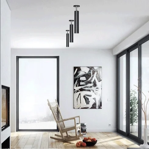 Foco de Techo LED Cilíndrico de Diseño Moderno Orientable 360°