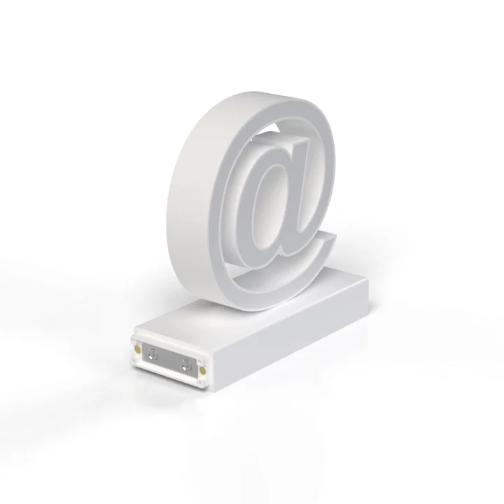 Símbolo LED Magnético Enlazable 95Mm Arroba