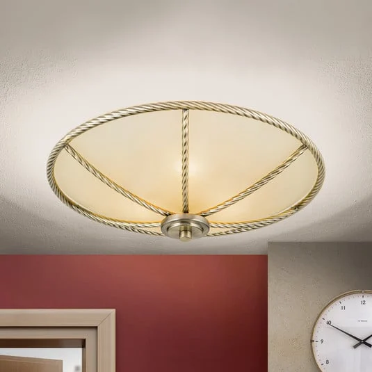 Plafón color crema Galina, 42 cm