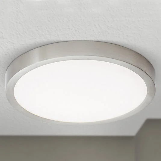 Plafón LED Vika, redondo, titanio mate, Ø 23cm