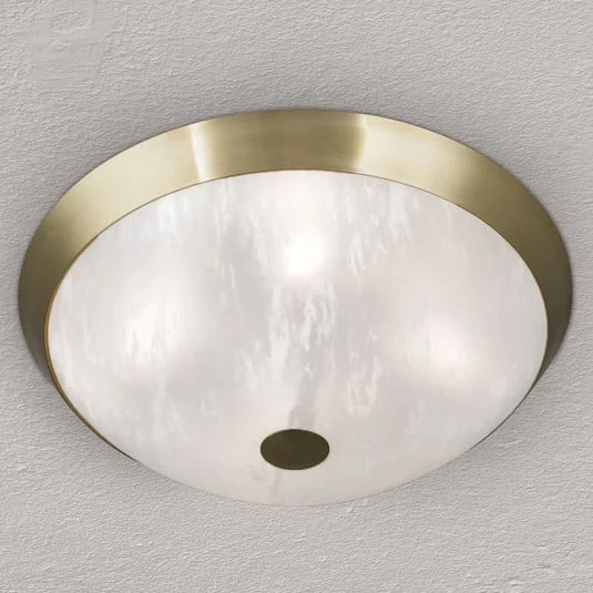 Plafón Jaya clásico con pantalla de vidrio, 42 cm