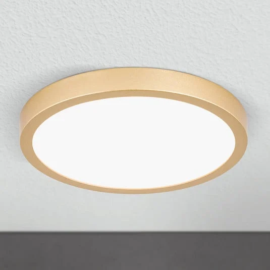 Plafón LED Vika, redondo, dorado mate, Ø 23cm