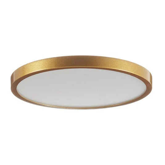 Plafón LED Vika, redondo, dorado mate, Ø 30cm