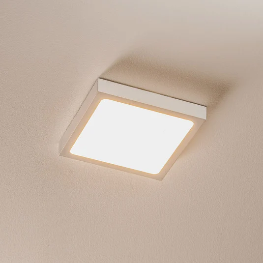 Aplique LED Vika, cuadrado, blanco, 18x18cm