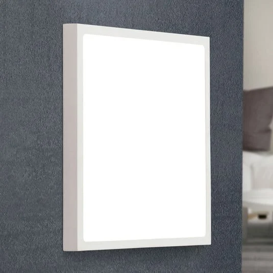 Aplique de pared LED Vika, cuadrado, blanco, 30x30cm