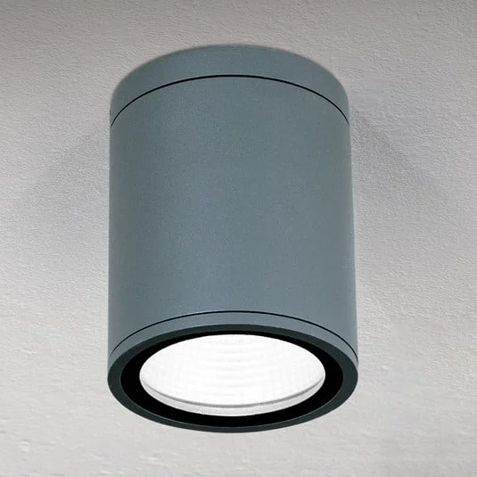 Plafón LED Sputnik IP65 Ø 9 cm antracita