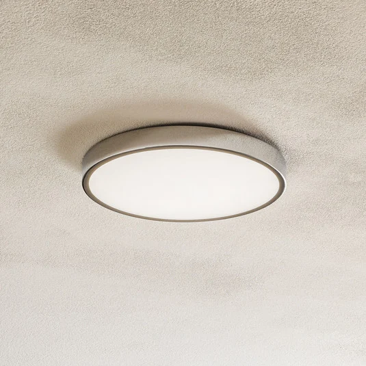 Plafón LED Bully, cromo, Ø 24 cm