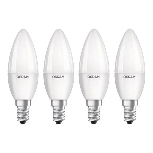 OSRAM vela LED E14 Base retro 4,9W, set 4, 4.000K