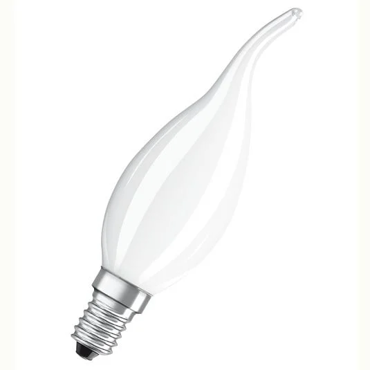 OSRAM bombilla LED soplada E14 4W 827, dim mate
