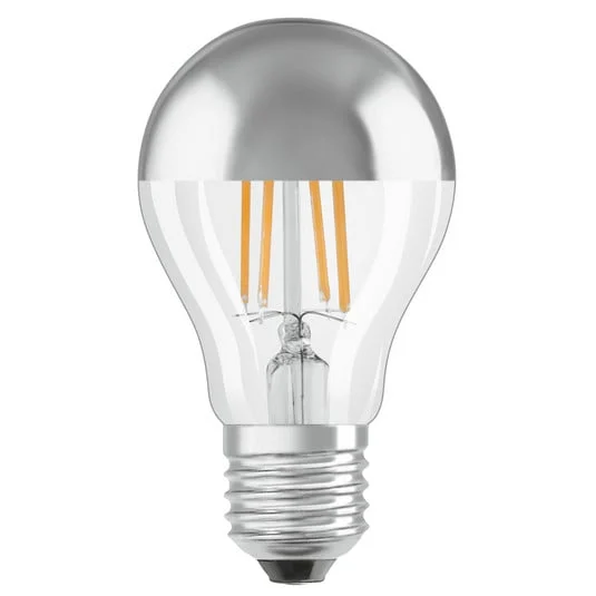 OSRAM LED E27 Mirror silver 4W 2.700K