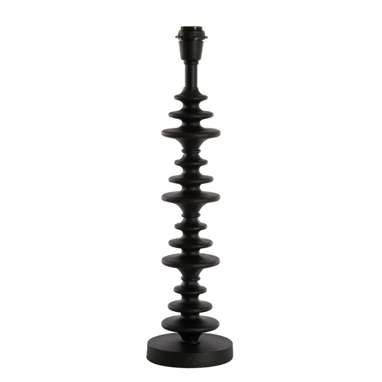 Lámparas negras pie escultural diseño Light & Living
