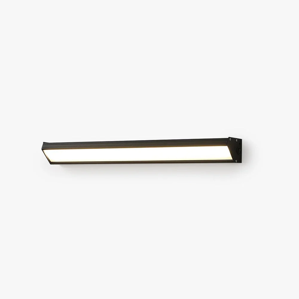 Ray Minimalista Rectángular Metal/Acrílico Aplique de Pared Negro/Blanco